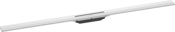 HG RainDrain Flex Element zewnętrzny odpływu liniowego 1200 z możliwością przycięcia, montaż odsunięty od ściany, Biały Matowy