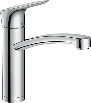 HG Logis M31 Jednouchwytowa bateria kuchenna 160, do instalacji przed oknem, 1jet, Chrom