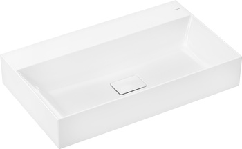 HG Xevolos E Umywalka wisząca 800/480 bez otworu na baterię, bez przelewu, SmartClean, Biały
