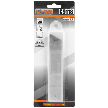 OSTRZA 25 MM STAL SK5 10SZT/PUDEŁKO