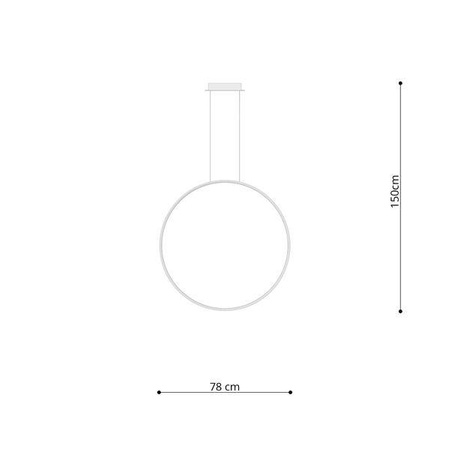 Lampa wisząca RIO 78 złota LED 4000K