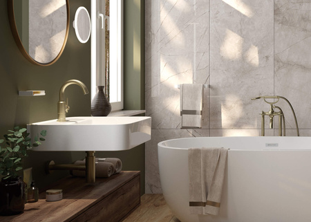 Umywalka ceramiczna nablatowa/ścienna z miejscem na baterię biały CDY 6U5W