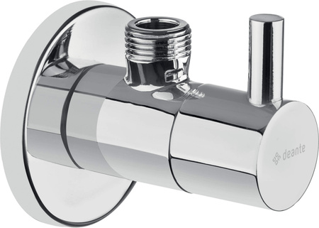 Zawór kątowy z głowicą ceramiczną 1/2" - 3/8" - okrągły chrom VFA B62R