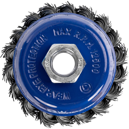 SZCZOTKA DO SZLIF. DOCZOŁOWA 80 MM DRUT SKRĘTNY