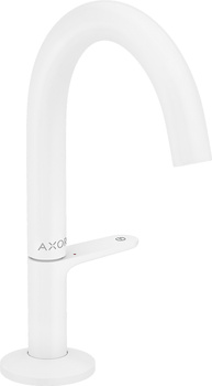AX One Bateria umywalkowa Select 140 z kompletem odpływowym Push-Open, Biały Matowy