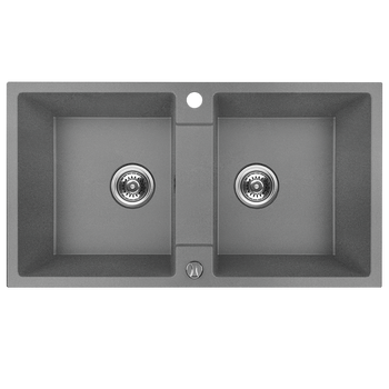 RAB zlewozmywak granitowy 2-komorowy