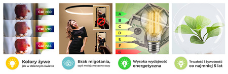 Lampa wisząca RIO 110 czarny LED 3000K