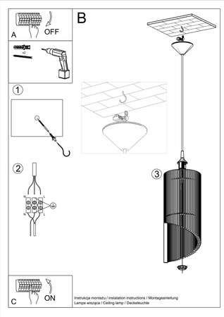 Lampa wisząca ALEXIA