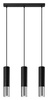 Lampa wisząca LOOPEZ 3L czarny/chrom