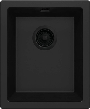 Zlewozmywak granitowy 1-komorowy podwieszany nero nero ZQA N10B