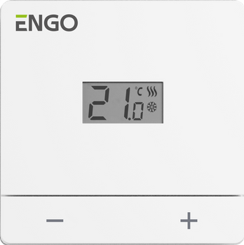 Regulator temperatury, 24V, dobowy, biały, natynkowy