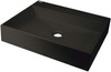 Umywalka granitowa nablatowa z miejscem na baterię - 500x400 mm nero CQR NU5S
