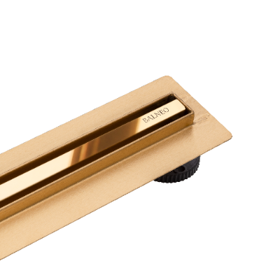 Slim&Low ProLine Mirror Gold Odpływ liniowy 80 cm złoty lustrzany