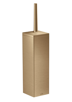 AX Universal Rectangular Szczotka do WC z pojemnikiem, ścienna, Brąz Szczotkowany