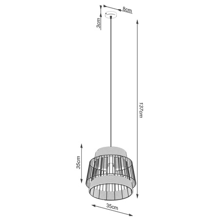 Lampa wisząca BRILO