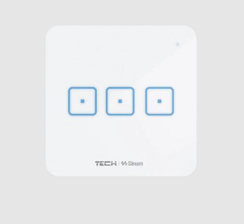 Trójpolowy dotykowy szklany włącznik WS-03