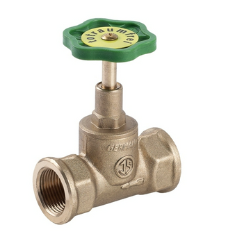 Zawór mosiężny Schlosser prosty grzybkowy - 1/2" przelotowy