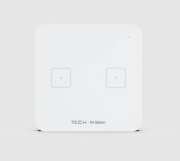 Dwupolowy dotykowy szklany włącznik WS-02