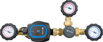 Grupa ochrony powrotu kotła BRA 130 AP z zaworem obrotowym ARV 362 Vario ProClick, 3x GW G1", Kvs 3,5-9, AFRISO APH 15-7/130