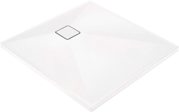 Brodzik granitowy kwadratowy 80x80 cm biały KQR A42B