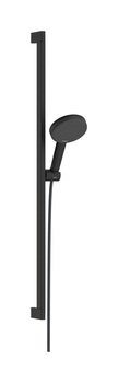 HG Raindance Alive Select S Zestaw prysznicowy 125 3jet EcoSmart z drążkiem Unica E Puro 90 cm EasySlide, Czarny Matowy