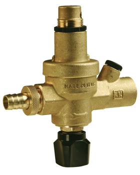 Zawór do automatycznego napełniania instalacji FA, 0,5÷3,0 bar, GW G1/2", przyłącze do manometru