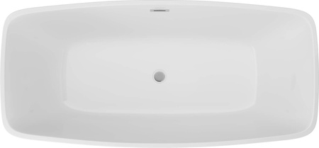 Wanna akrylowa wolnostojąca prostokątna - 150 cm biały KDM 015W