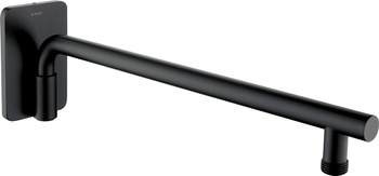 Wylewka prysznicowa ścienna ruchoma - 400 mm nero NAC N40K