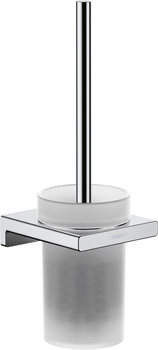 HG AddStoris Q Szczotka do WC z pojemnikiem, ścienna, Chrom
