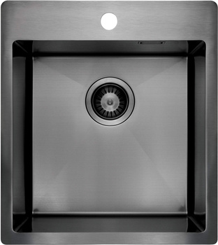 Zlewozmywak stalowy 1-komorowy titanium titanium ZPO D10A