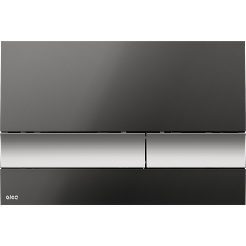 Przycisk sterujący do systemów podtynkowych, czarny-połysk/chrom-mat