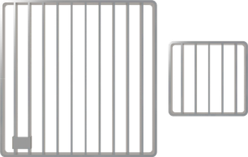 Kratka maskująca do odpływu punktowego z wlotem skrzynkowym APR6, stal nierdzewna AISI 304
