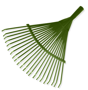 Grabie wachlarzowe metalowe, bez trzonka