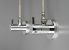 Zawór kątowy z głowicą ceramiczną 1/2" - 3/8" - okrągły chrom VFA B62R