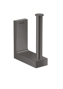 AX Universal Rectangular Uchwyt na zapasowy papier toaletowy, Czarny Chrom Szczotkowany