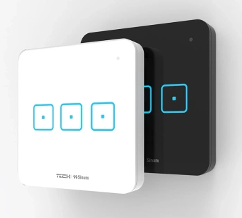 Trójpolowy dotykowy szklany włącznik WS-03