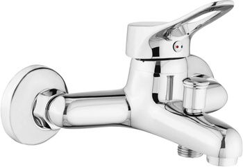 Bateria wannowa ścienna stała chrom Vero BOW 010M
