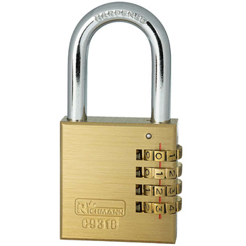 KŁÓDKA NA SZYFR ZŁOTA 50MM