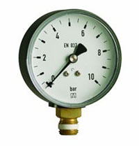 Manometr grzewczy RF 63, fi63 mm, -1÷0 bar, G1/4", rad, kl. 2,5