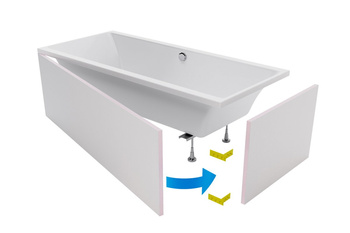 EXCELLENT Flex obudowa do zabudowy wanny płytkami OBEX.P.20X90WH