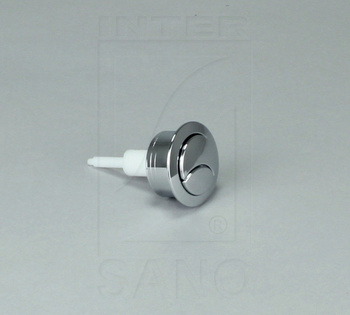 Przycisk 3/6 LITRA CHROM do zaworu spustowego do wc spłuczki INTER-SANO