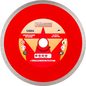 TARCZA DIAM. PEŁNA CIENKA 230x2,2x25,4/22,23  MM