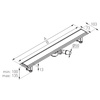 Odpływ liniowy pod płytkę 80cm