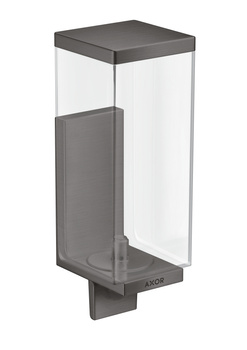 AX Universal Rectangular Dozownik mydła w płynie, Czarny Chrom Szczotkowany