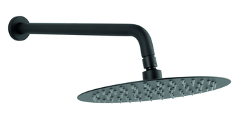 Zestaw natryskowy z deszczownią 250mm slim, czarny