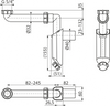 Półsyfon meblowy umywalkowy DN 40 z nakrętką 5/4"