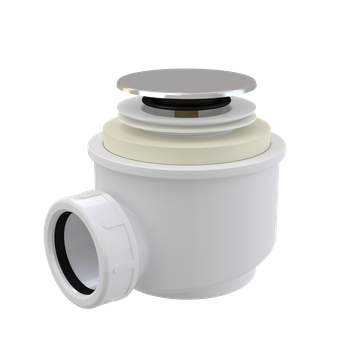 Syfon brodzikowy CLIK/CLAK, chrom