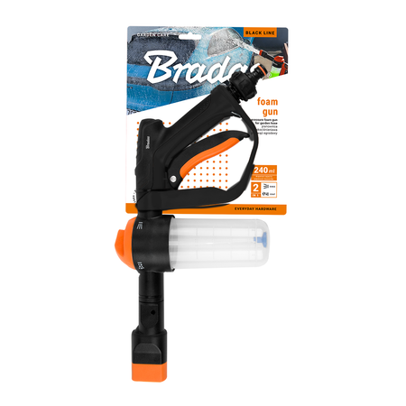 Pianownica niskociśnieniowa do węża ogrodowego Bradas Black line 240ml