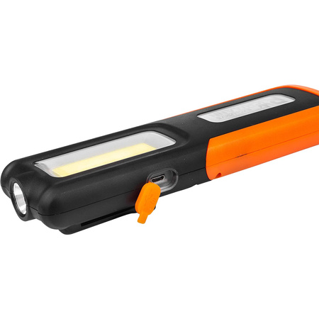 LAMPA AKU. 5W + 3W, UCHYLNA, REGULACJA MOCY