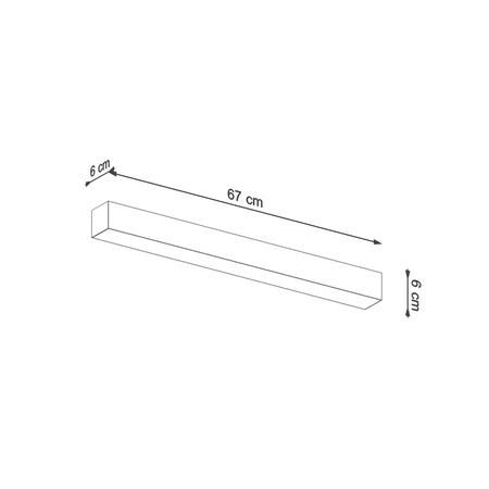 Plafon PINNE 67 szary 4000K